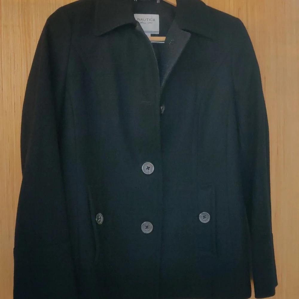Nautical wool blend coat